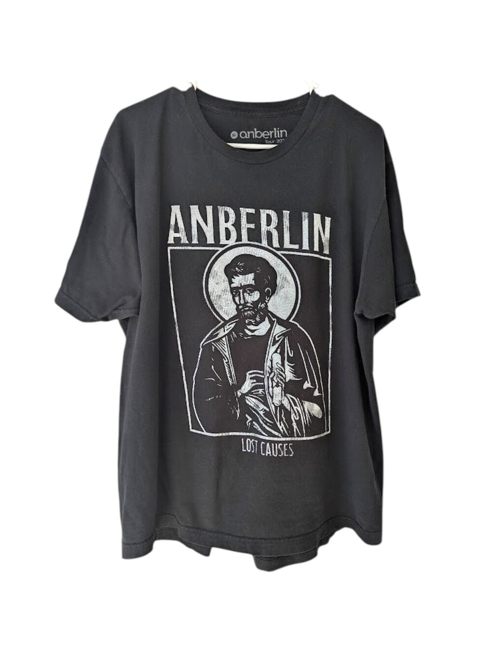 Anberlin T-Shirt Mens XL Black Lost Causes 2024 Tour Emo Rock Band Tee 23.5x28.5